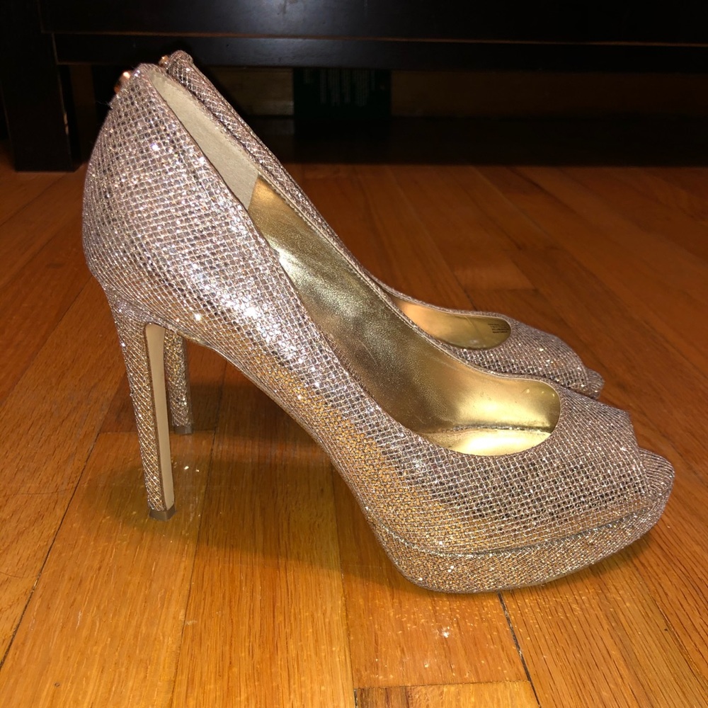 Michael Kor’s Sparkly Gold Pumps